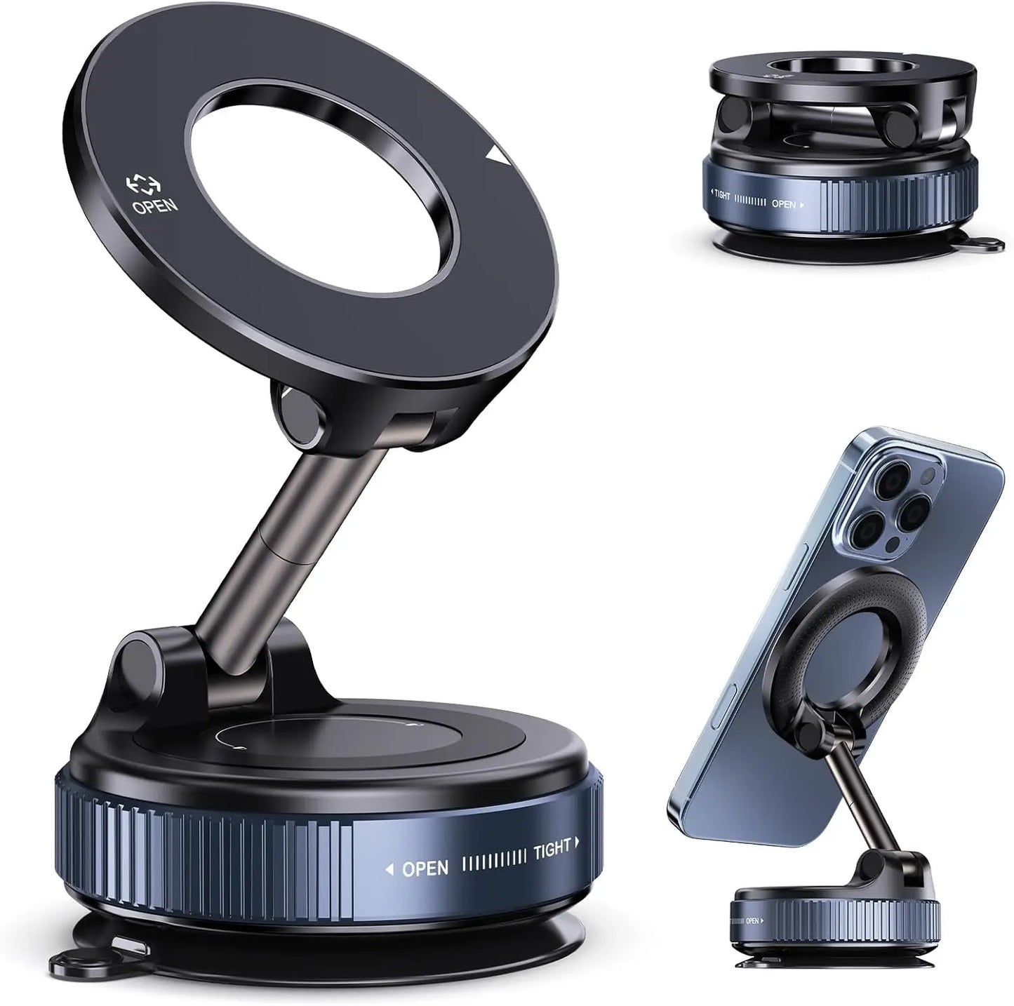 Magnetic Phone Holder - Foldable Suction Cup