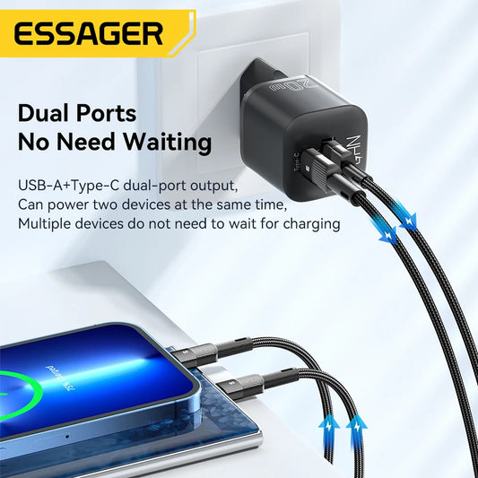 Essager 20W GaN USB-C Fast Charger for iPhone & iPad