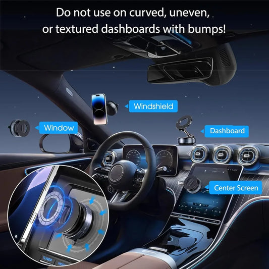 Magnetic Phone Holder - Foldable Suction Cup