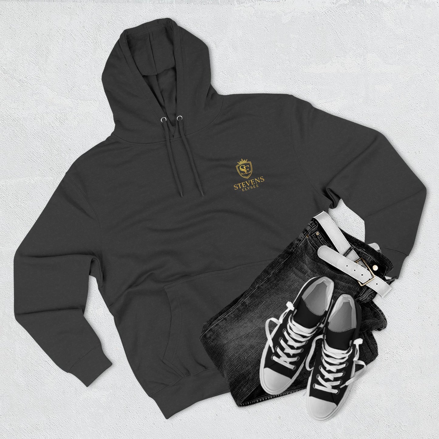 Embroidered Crest Hoodie - Stevens fleece