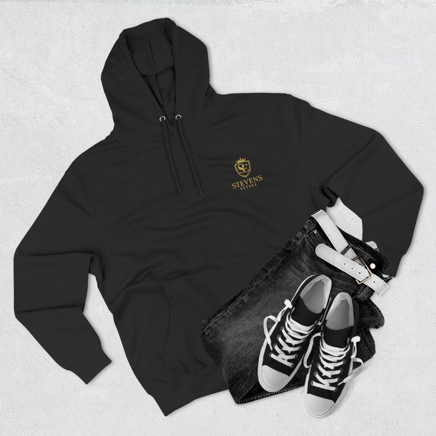 Embroidered Crest Hoodie - Stevens fleece