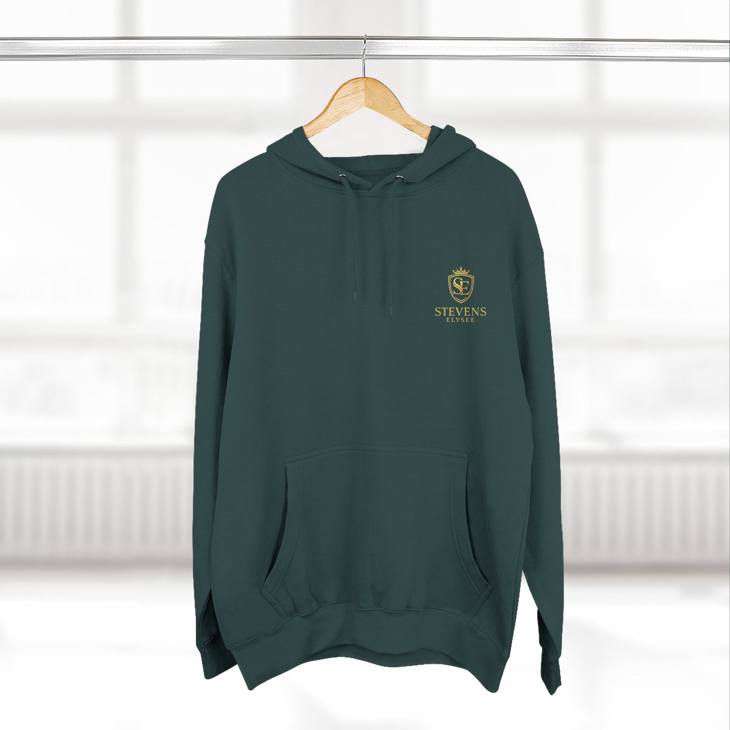 Embroidered Crest Hoodie - Stevens fleece