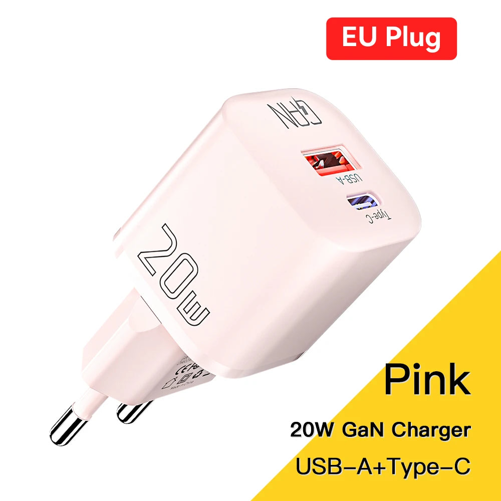 Essager 20W GaN USB-C Fast Charger for iPhone & iPad