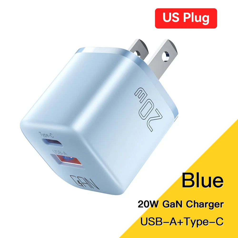 Essager 20W GaN USB-C Fast Charger for iPhone & iPad