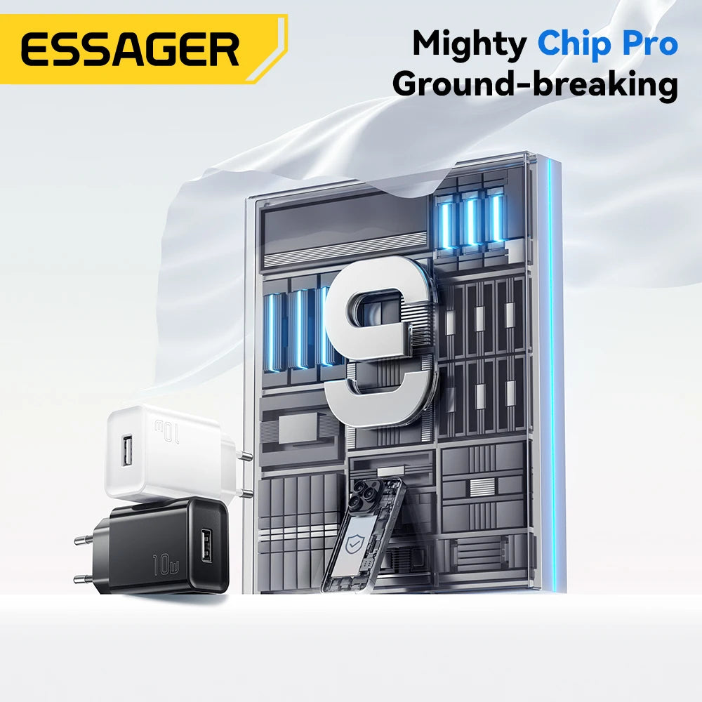 Essager Mini 10W USB-C Fast Charger - Travel Adapter