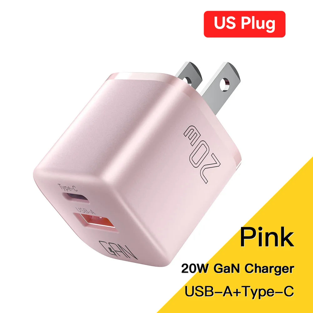Essager 20W GaN USB-C Fast Charger for iPhone & iPad