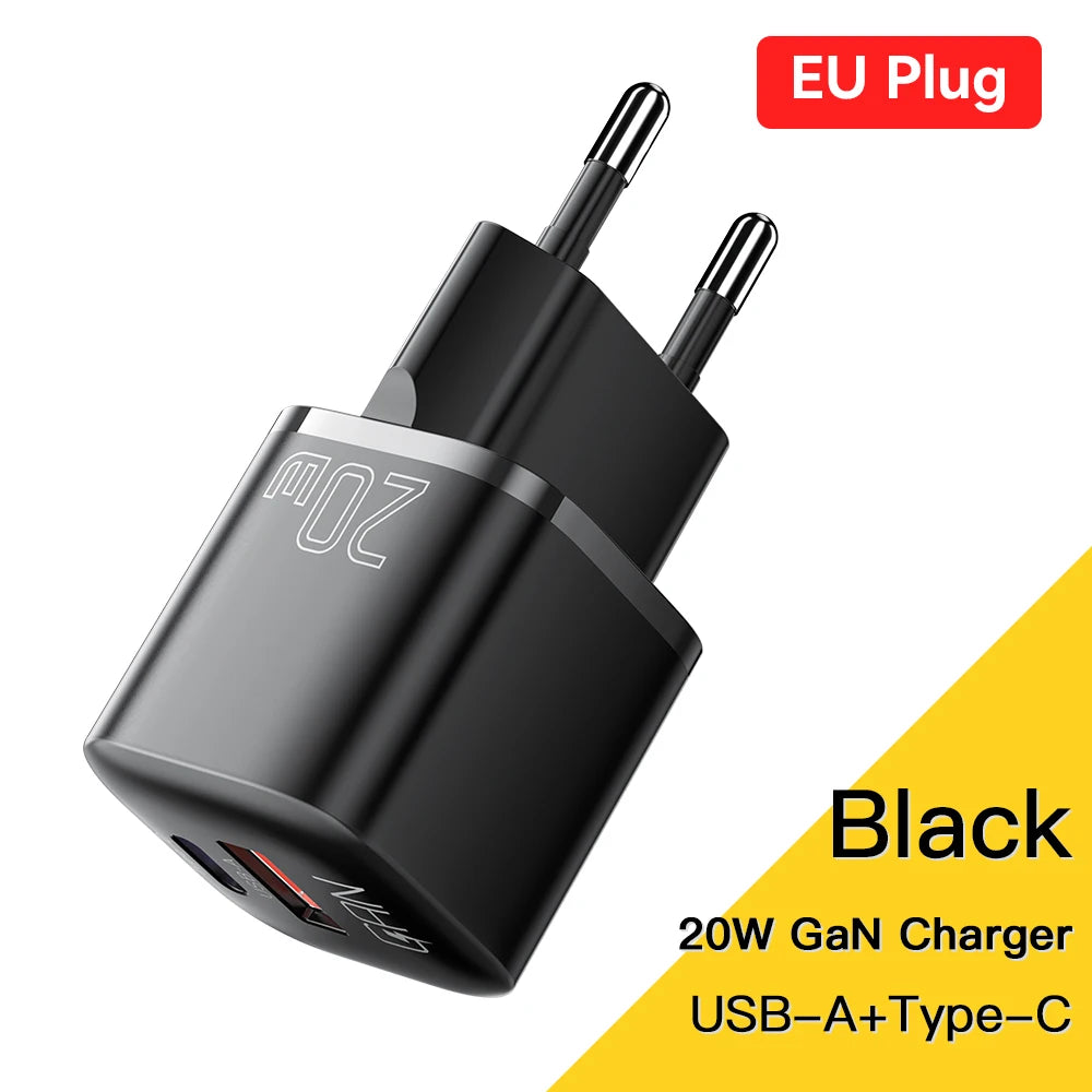 Essager 20W GaN USB-C Fast Charger for iPhone & iPad