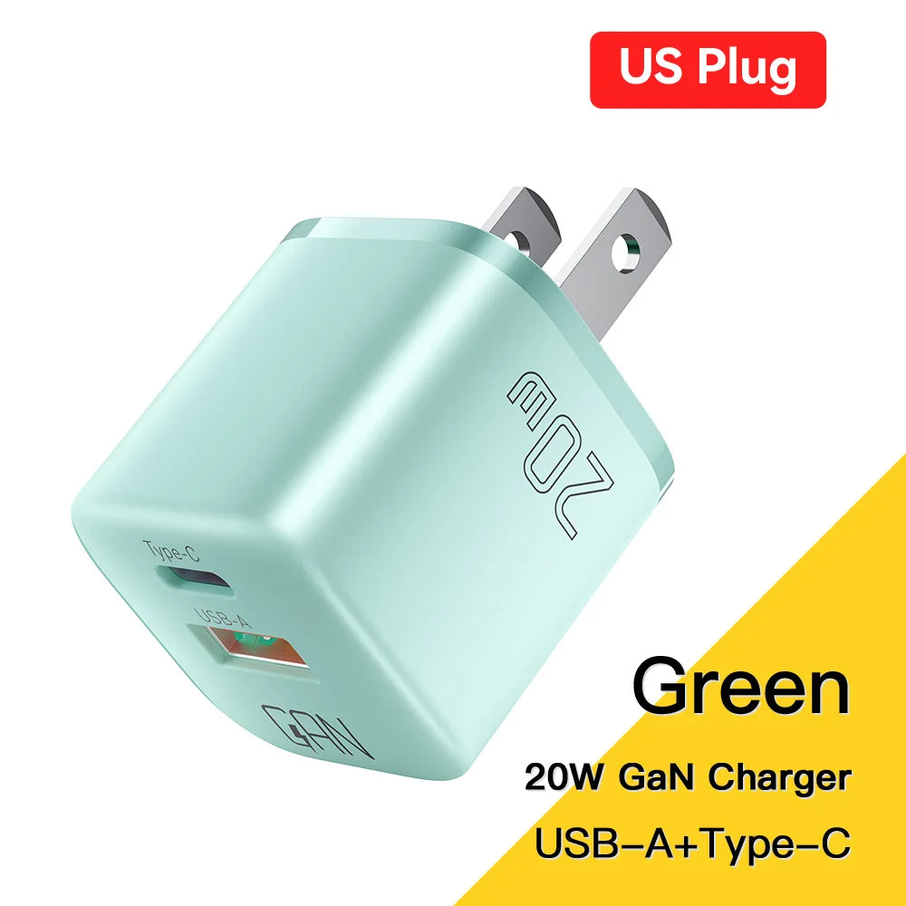 Essager 20W GaN USB-C Fast Charger for iPhone & iPad