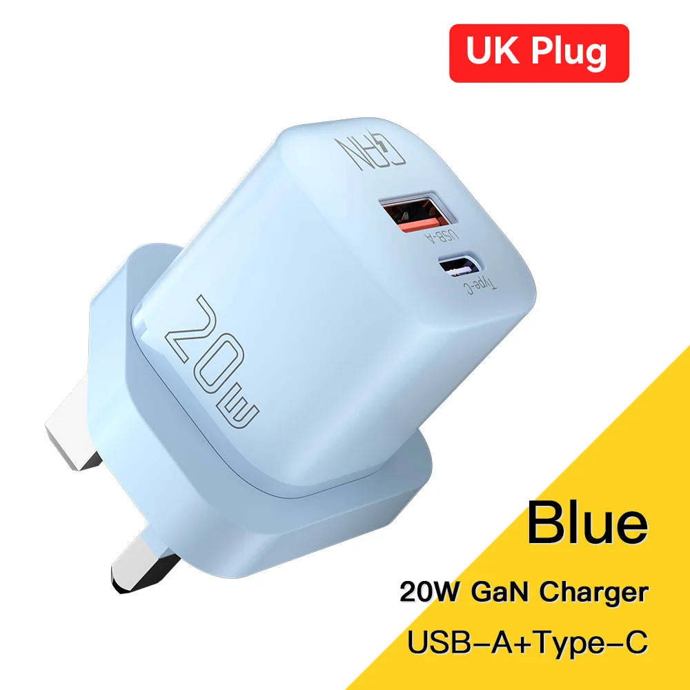 Essager 20W GaN USB-C Fast Charger for iPhone & iPad