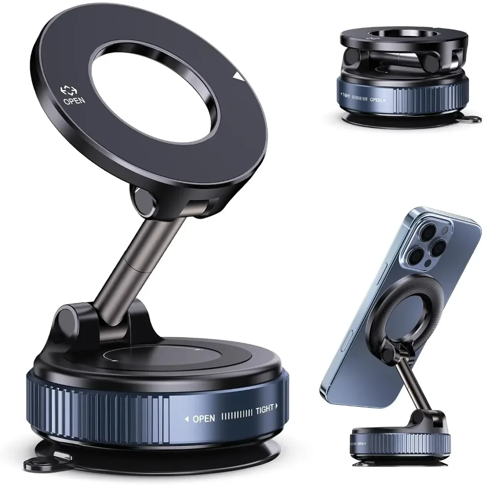 Magnetic Phone Holder - Foldable Suction Cup