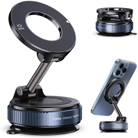 Magnetic Phone Holder - Foldable Suction Cup